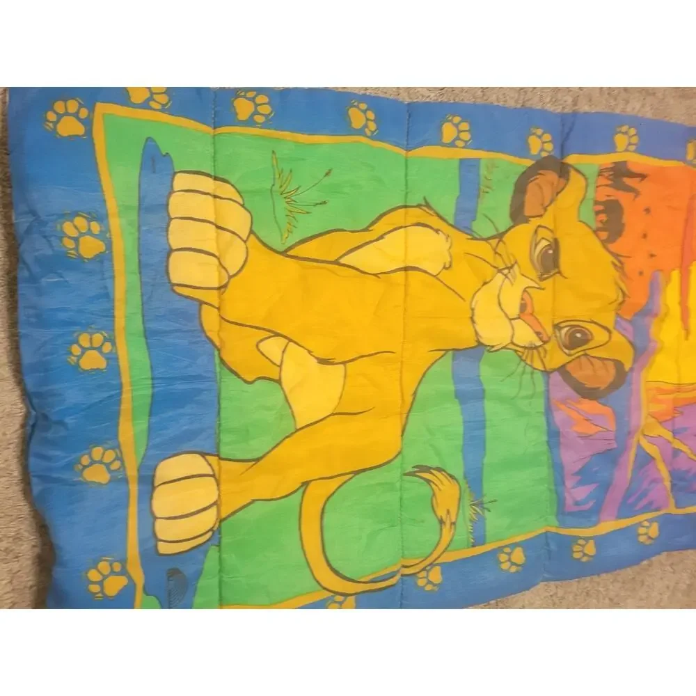 Vintage Disney The Lion King Simba 30x57” Children's Sleeping Bag